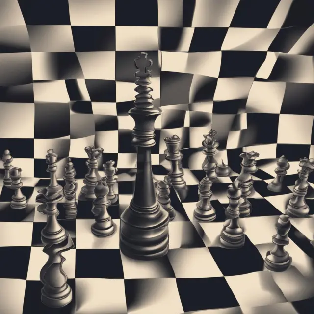 An IFRS and GAAP comparison chessboard depicts deferred tax assets as knight moves, symbolizing their predictable yet intricate shifts in value