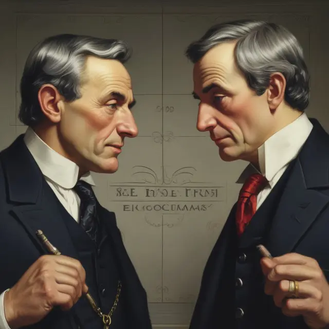 Two economists, David Ricardo and Chicago School advocates, debate deficit spending