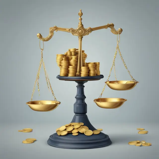 An economic scale tilting towards expenses, illustrating the concept of a deficit