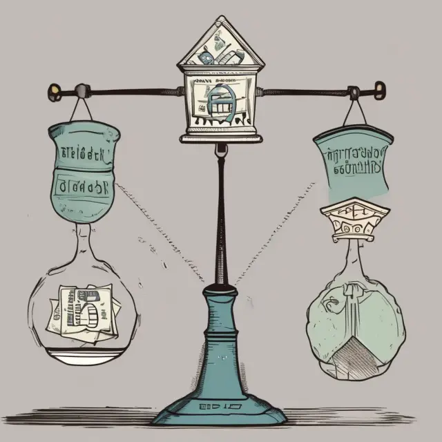 Visualizing deficit spending units: an overspending entity, while other units struggle to maintain balance and generate surpluses