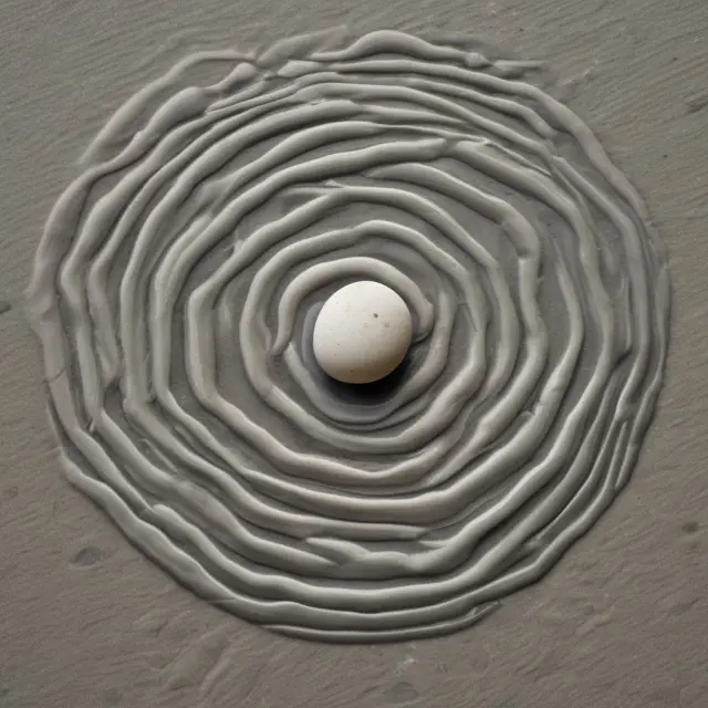 An image of a pebble creating ripples in a tranquil pool, representing the economic multiplier effect