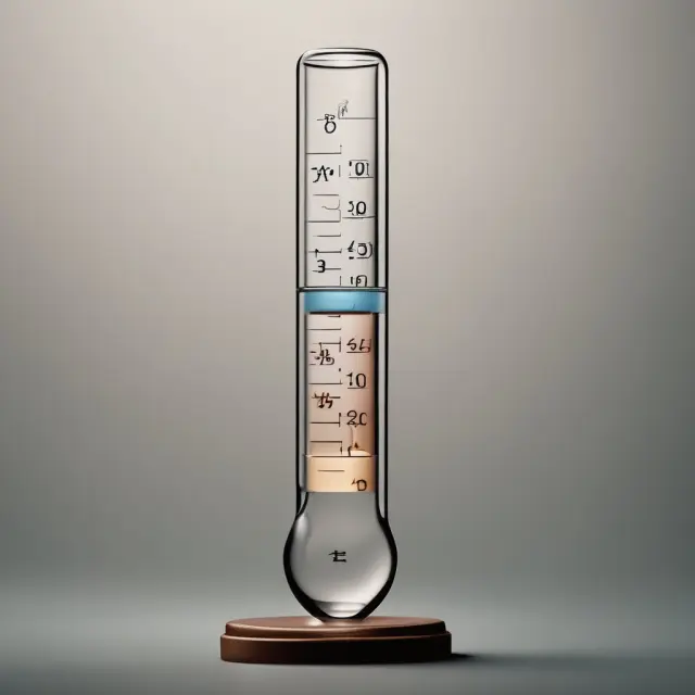 Chi-square distribution with degrees of freedom flowing into a test tube, illustrating the statistical power for evaluating null hypotheses