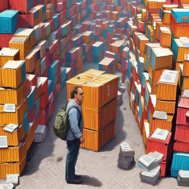 Seller managing international shipping under DDP: navigating a maze of customs paperwork & transport containers