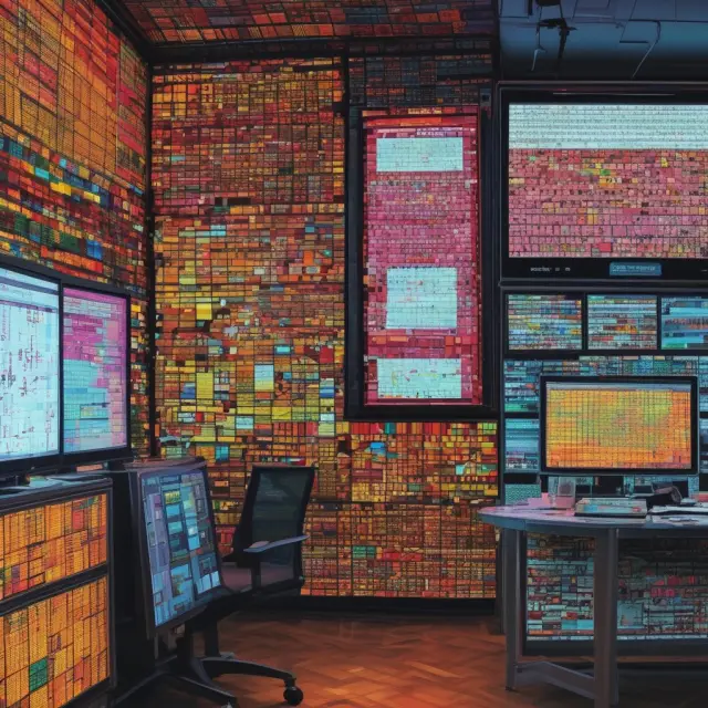 A collage of screens displaying Bloomberg Terminal