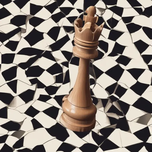 A chess piece transforming into a standalone entity, symbolizing the meticulous planning and preparation for a successful carve-out.