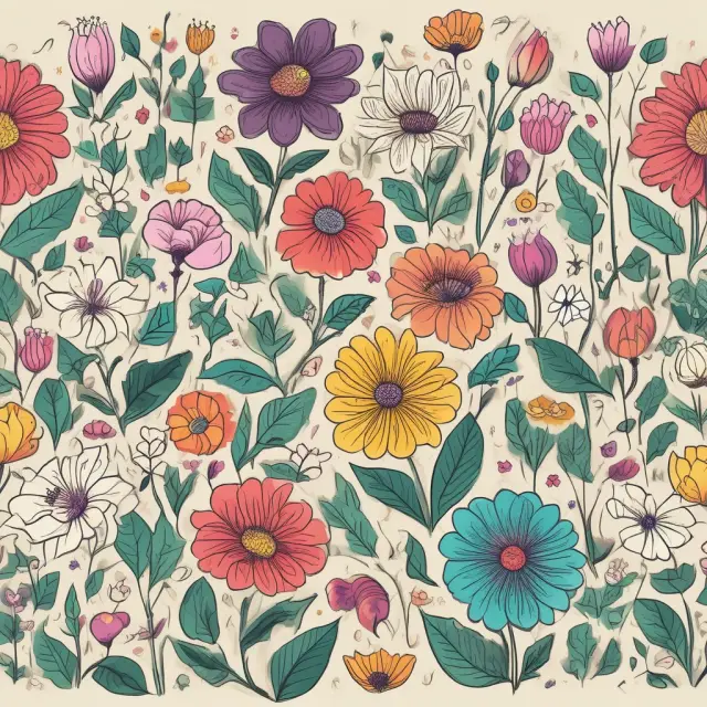 Visualization of a convertible bond converting into blooming flowers, with the number and color of flowers reflecting conversion ratio and conversion price