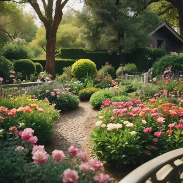 Garden symbolizes retirement planning topics. Adviser tends to flowers representing CRPC subjects: maximizing income, Social Security, bridging gaps, and more.