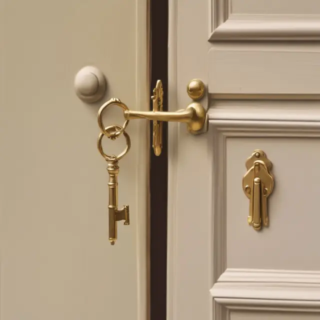 Golden key unlocking doors and revealing opportunities for CRPC-certified retirement planners