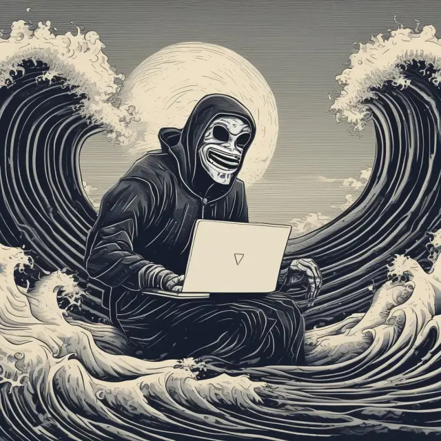 Anonymous user browses the dark web for privacy reasons