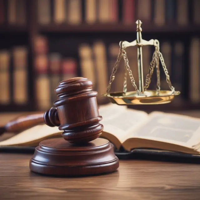 A judge holding a gavel gives approval for Debtor-in-Possession financing, symbolizing the essential role of court consent in maintaining business operations during bankruptcy