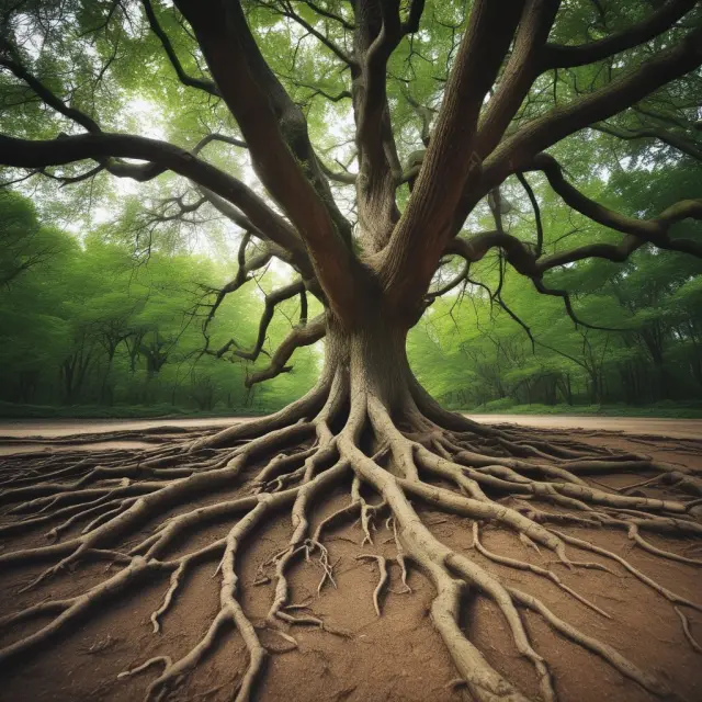 An image of a flourishing tree symbolizing business growth, with its roots intertwined in Delaware