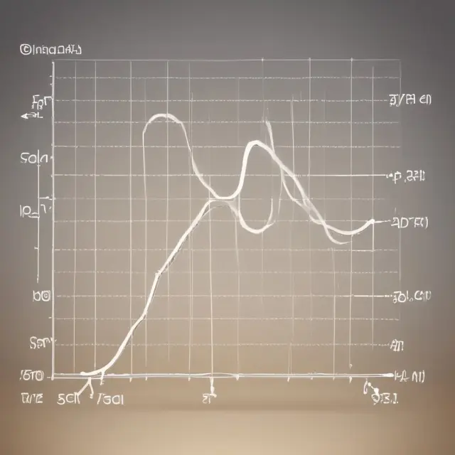 A demand schedule visualized as a fluid curve with ripples representing elasticity changes