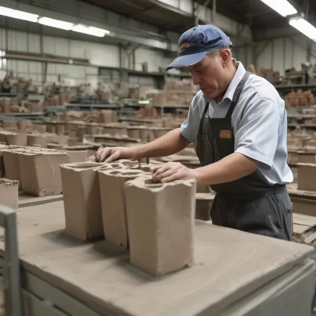 A firm, represented by hands shaping clay figures, adjusts labor demands based on varying wage rates