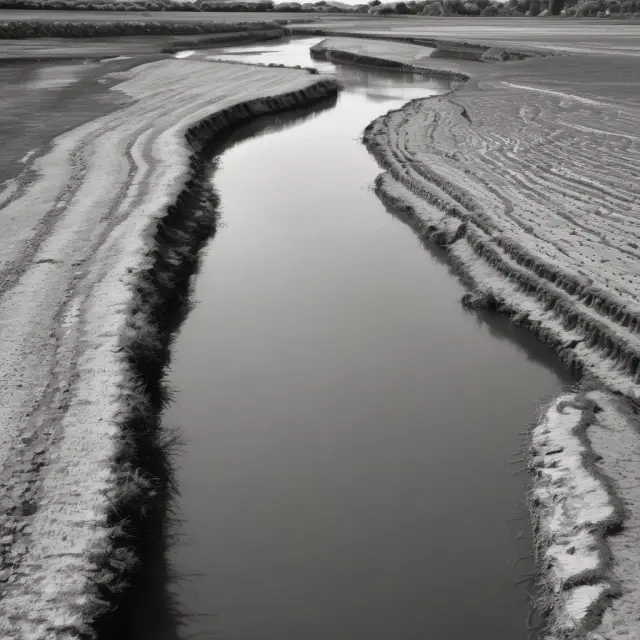 River representing market prices, flowing through demand curves with consumers in boats