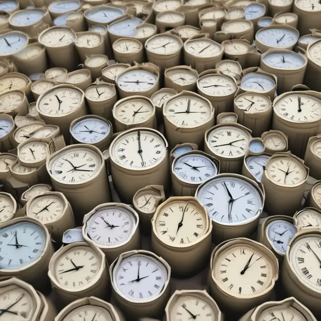 An intricate clock with demographics represented by gears, ticking forward to shape evolving economic landscapes