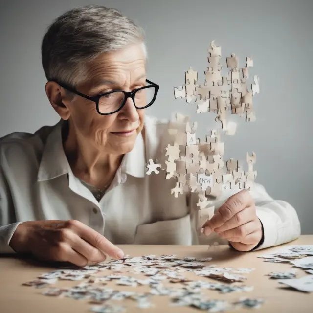Marketer examining diverse pieces of a demographic puzzle to reveal valuable consumer insights for targeted marketing