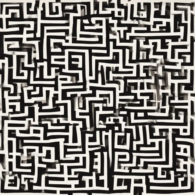 Maze symbolizing the complexities of demonetization, including inconvenience, economic growth hindrance, costly logistical measures and negative impact on cash-driven sectors.