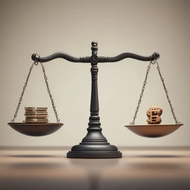 Scale weighing legal and ethical implications of demonetization for citizens and governments