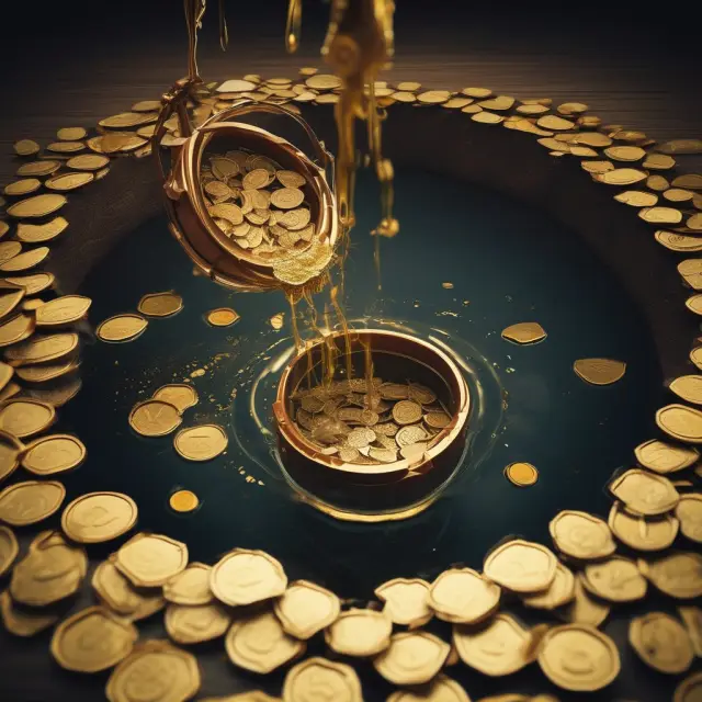 Image of a well filled with gold coins gradually emptying, representing depletion accounting and the allocation of costs over multiple periods
