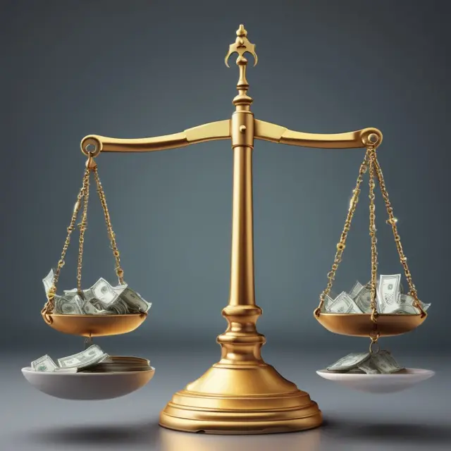 Scales balanced between natural resource deposits and tax liabilities reflecting the transparency of Depletion Accounting.