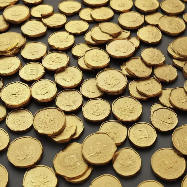 Golden coins pouring into different account types: checkings, savings, time deposit, collateral