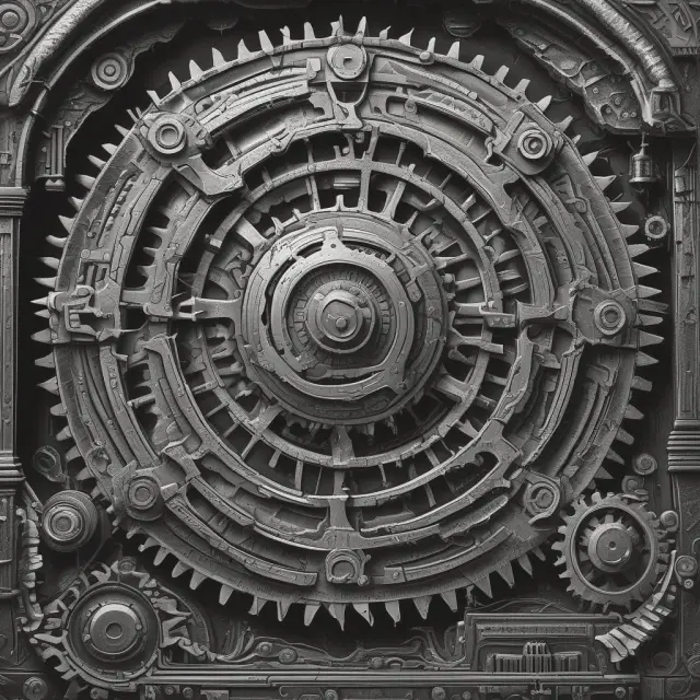 Gears intertwining, symbolizing deposit multipliers