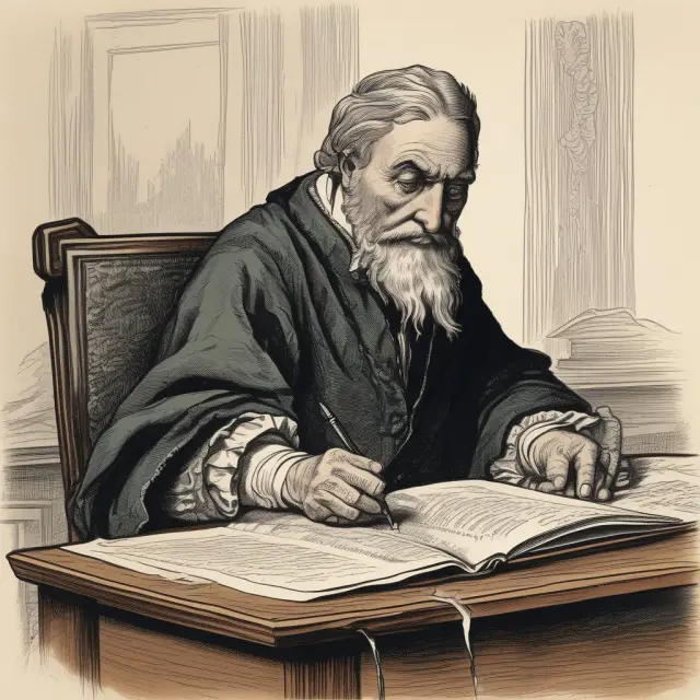 A witness taking a deposition in a courtroom, preserving testimony for future reference and ensuring a fair trial
