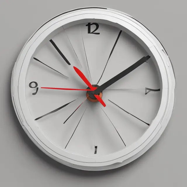 Clock illustrating adaptable deposition length in legal proceedings