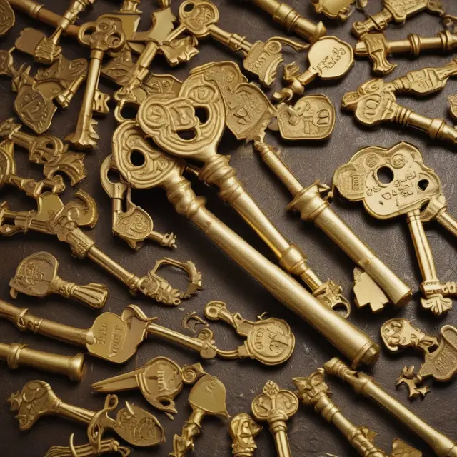 A golden key deposit box, symbolizing the role of depositories in securing investors