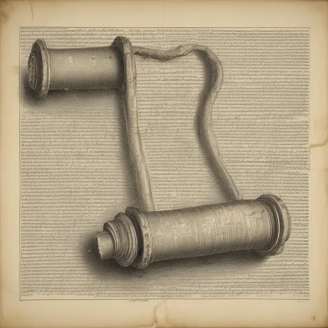 A golden scroll revealing the interconnectedness of financial ratios with a heart symbolizing depreciated costs