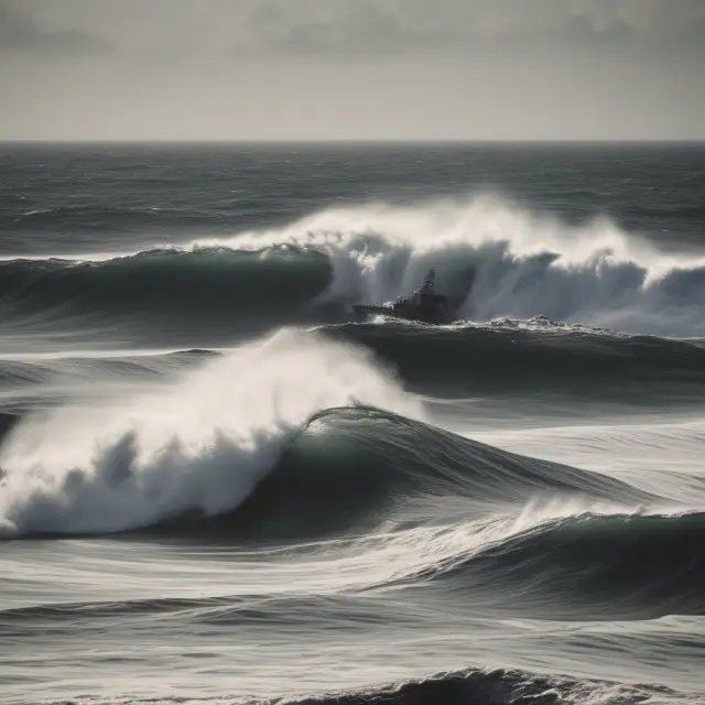 Two ocean waves symbolize DES (Delivered Ex-Ship) and newcomers DAP & DAT (Delivered at Terminal, Delivered at Place). DES wave recedes as new terms take the stage in international trade.