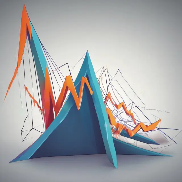 Descending triangle with moving averages forming a bearish trend or signaling a possible reversal.