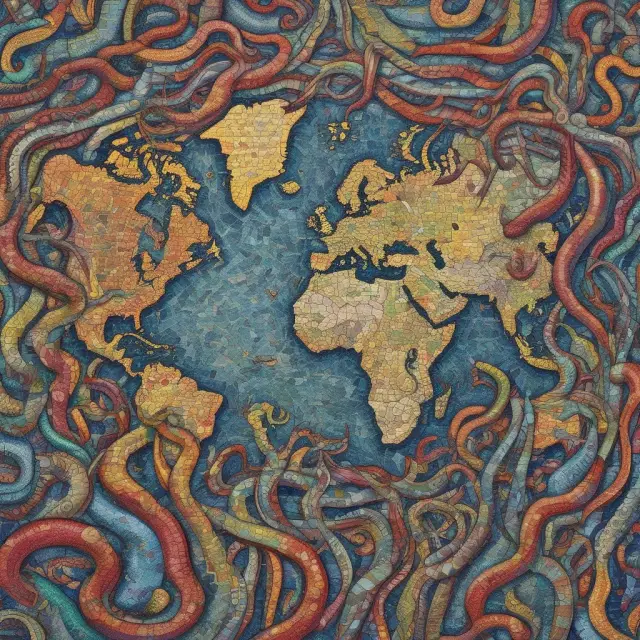 An image of multinational corporations