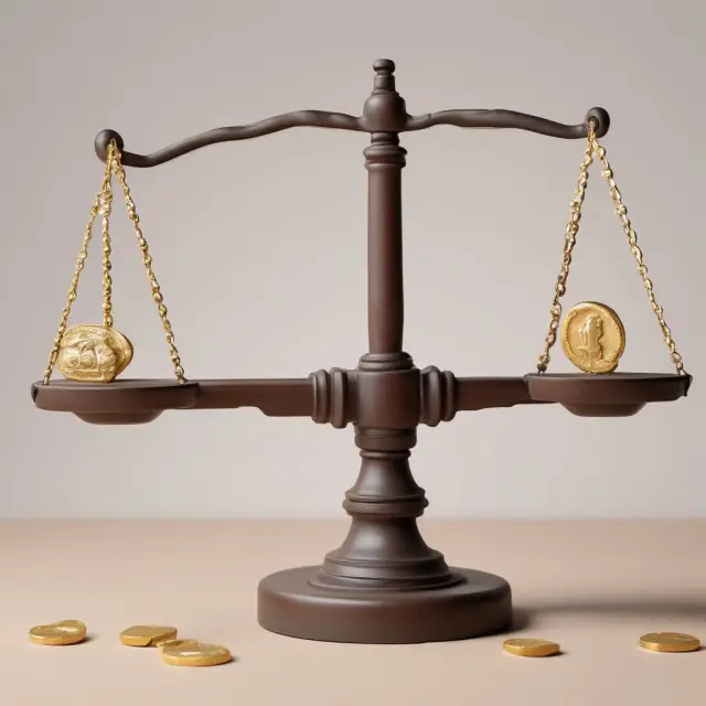 Seesaw depicting how financial leverage (gold coins) affects the balance of Earnings Per Share. Adjustable to show varying impact on stability.