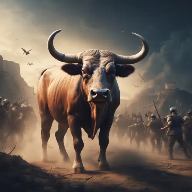 A data-driven bull charges forward across a multichannel battlefield, reaching consumers with personalized messages and tailored experiences.