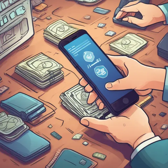 Image of a digital wallet expanding to include various sectors like insurance, healthcare, and more