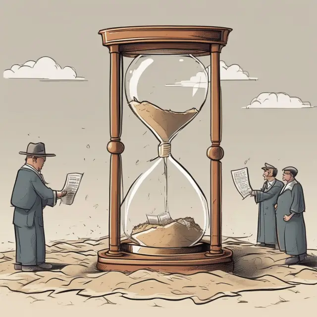 An hourglass filled with voting powers slips away, symbolizing the loss of influence in corporate decision-making during share dilution