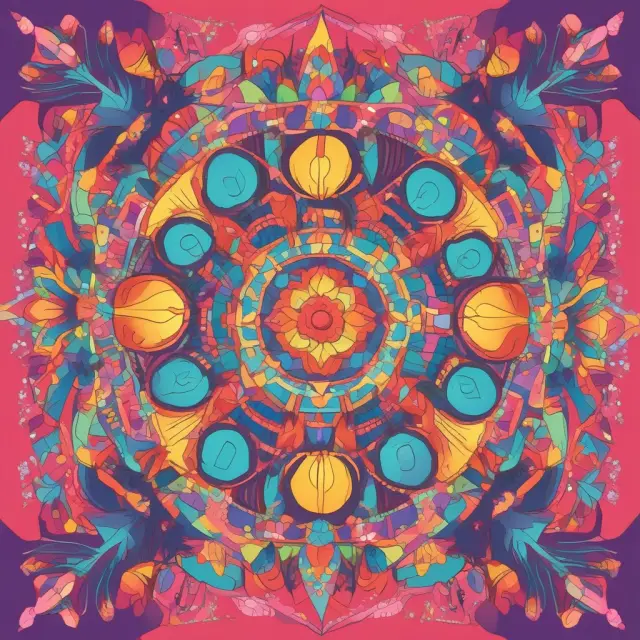 Vibrant image of a marketing kaleidoscope with DINKs engaging in various activities, reflecting their unique lifestyle and financial opportunities.