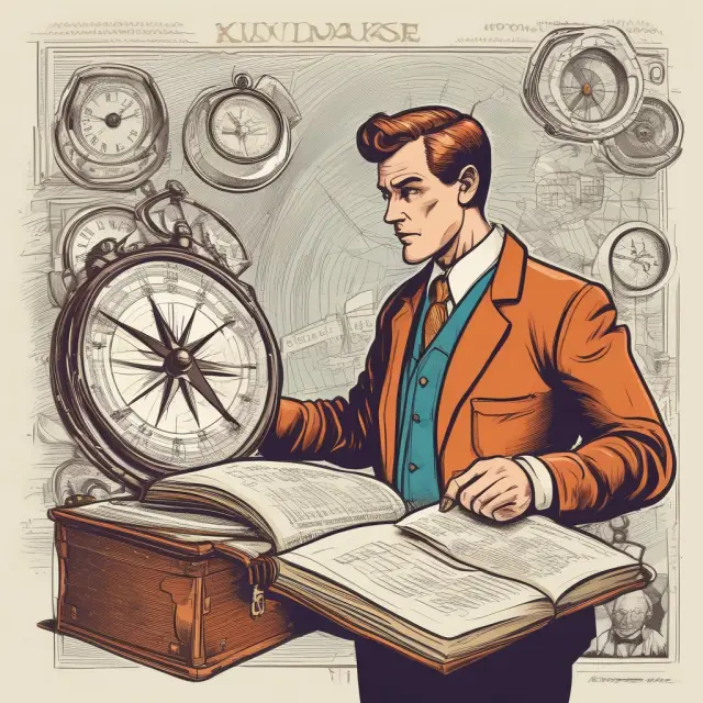 A time-traveling marketer navigating the historical evolution of catalogs, telemarketing, email campaigns, and social media while focusing on finance and investment