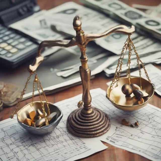 Scale comparing net income to cash flow from operating activities, with adjustments for depreciation and balance sheet changes