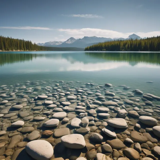 Transparent lake representing FAQs on the direct method for cash flow statements, revealing intricate cash inflows and outflows