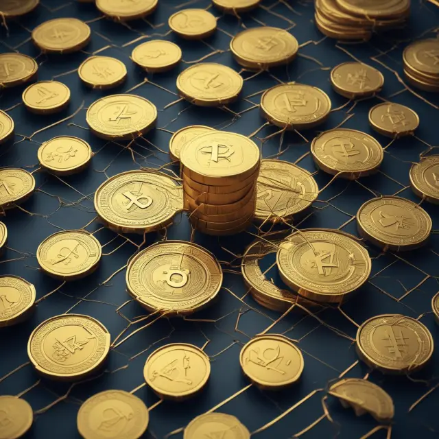 A gold coin transmission on the Automated Clearing House (ACH) network, representing secure direct deposit transactions