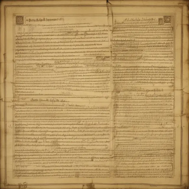 A parchment scroll illustrating the historical development of Direct Market Access, with milestones symbolizing the arrival of computerized trading and regulatory oversight