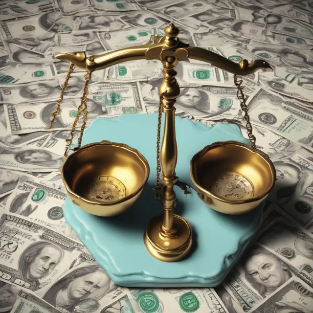 Scale with US dollar contrasted against various currencies: A metaphor for assessing exchange rates via direct quotes