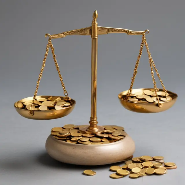 A balance scale illustrating US dollar (base) coins vs. foreign currency (quoted) coins in a direct quote scenario