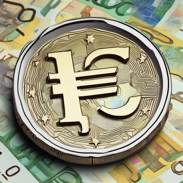 A map of the European Union with the euro (€) symbol serving as a stable foundation for various currencies