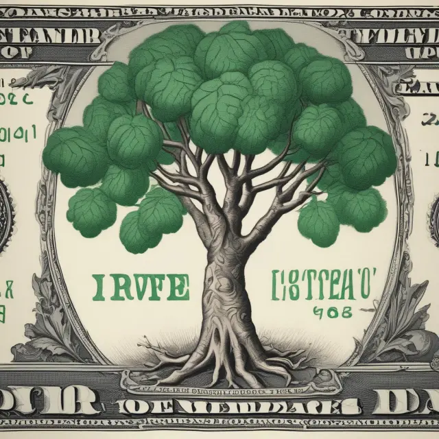 A USD tree with foreign currencies as leaves symbolizing direct quotes, empowering institutional investors