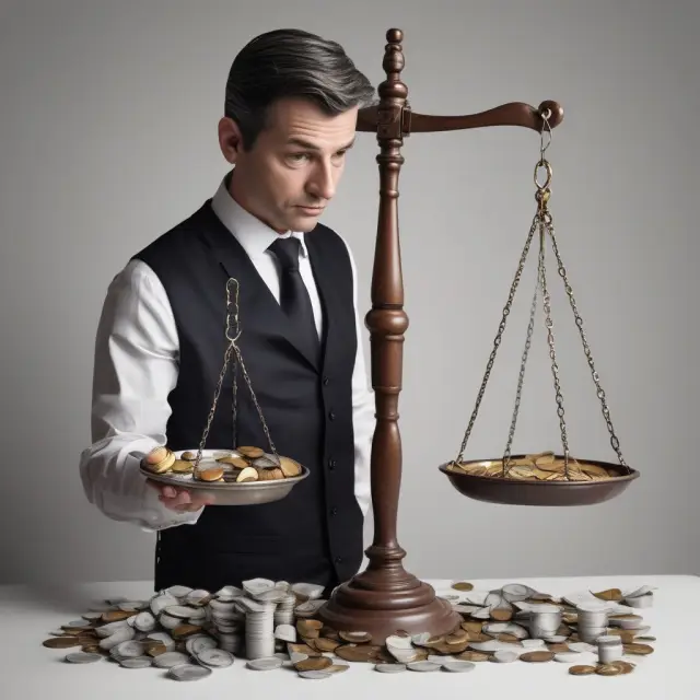 Bond trader holding scales with clean price on one side and dirty price on the other, demonstrating the effect of accrued interest on bond transactions