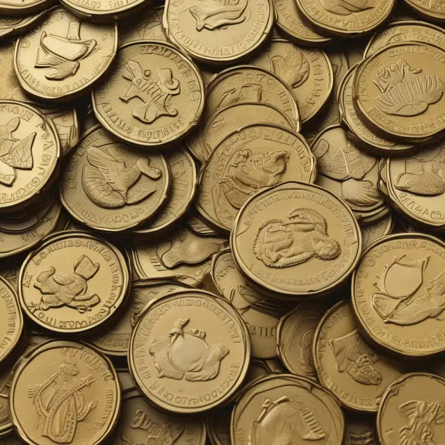 Image of gold coins symbolizing taxed and untaxed disability insurance benefits flowing between public (government) and private sources