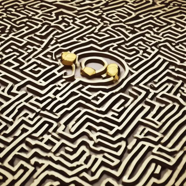 A maze filled with gold coins representing disbursement fees being navigated by a person seeking the best deals